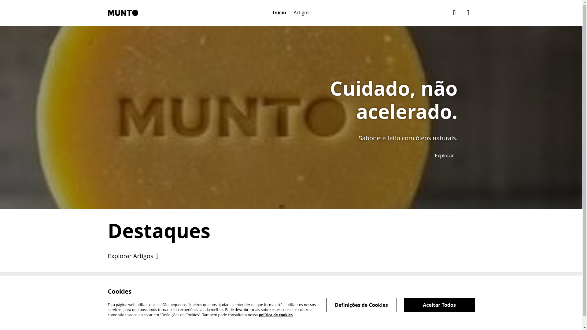 website screenshot of https://munto.pt/