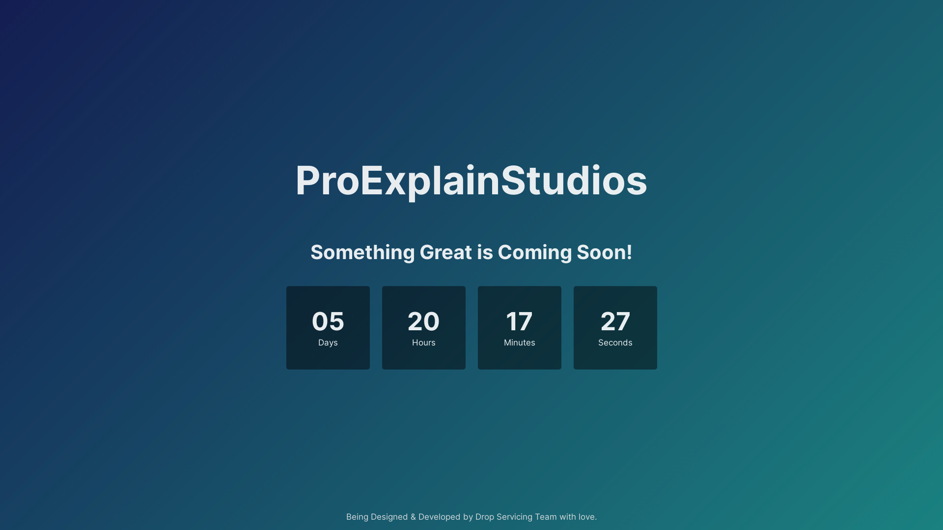 website screenshot of https://proexplainstudios.info/