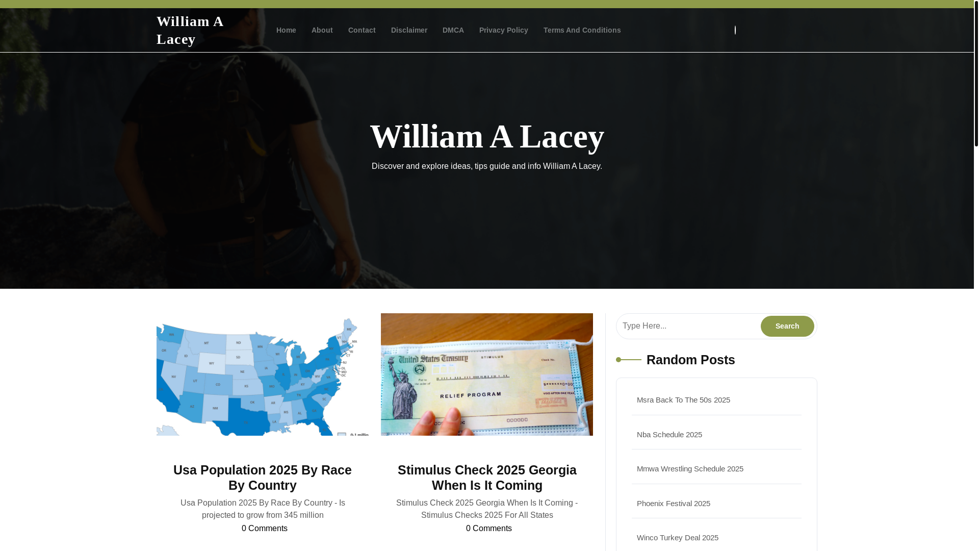 website screenshot of https://williamalacey.pages.dev/