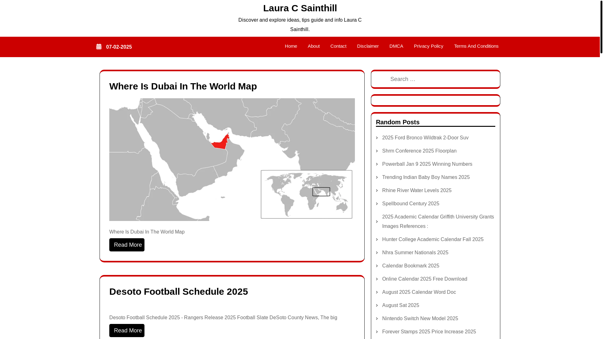 website screenshot of https://lauracsainthill.pages.dev/