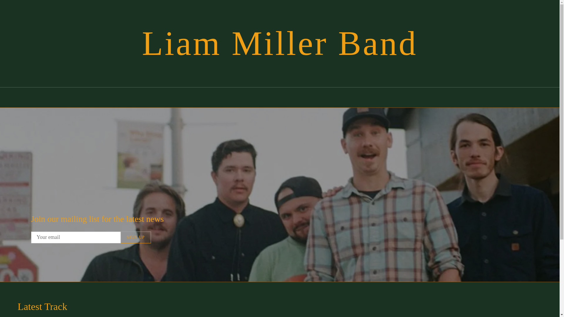 website screenshot of https://liammillerband.com/
