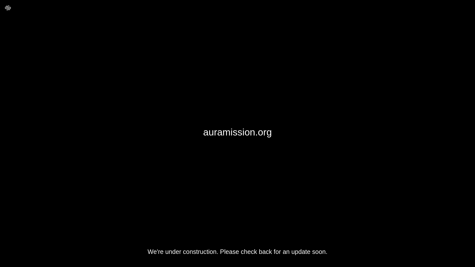 website screenshot of https://auramission.org/