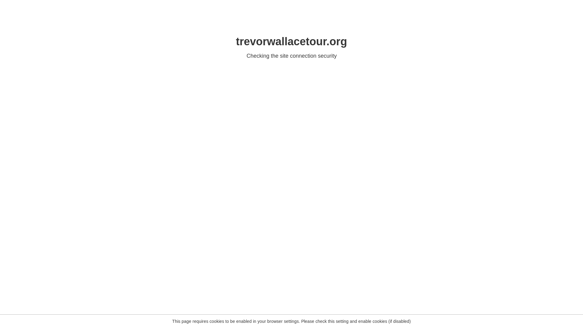 website screenshot of https://trevorwallacetour.org/
