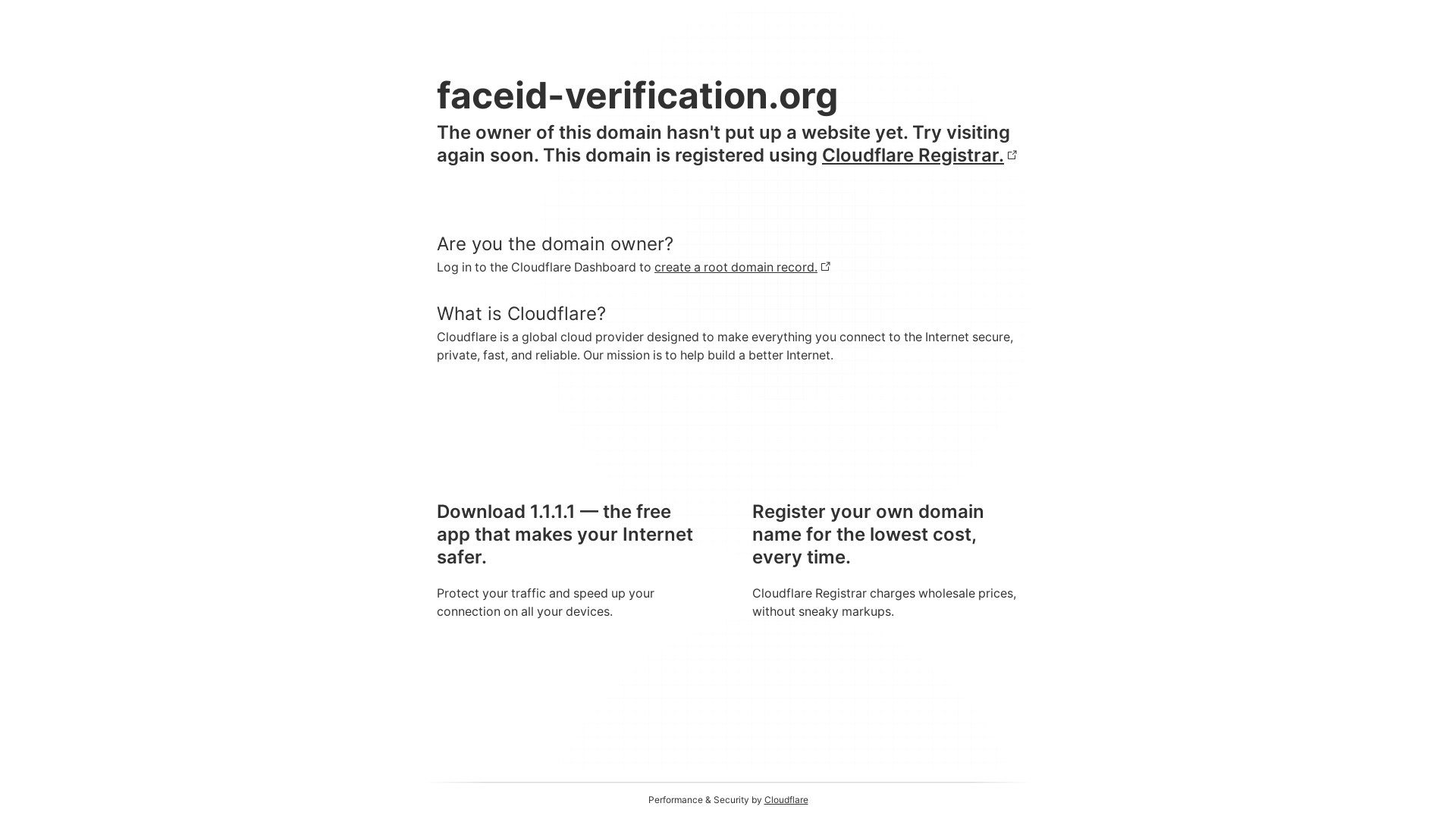 website screenshot of https://faceid-verification.org/