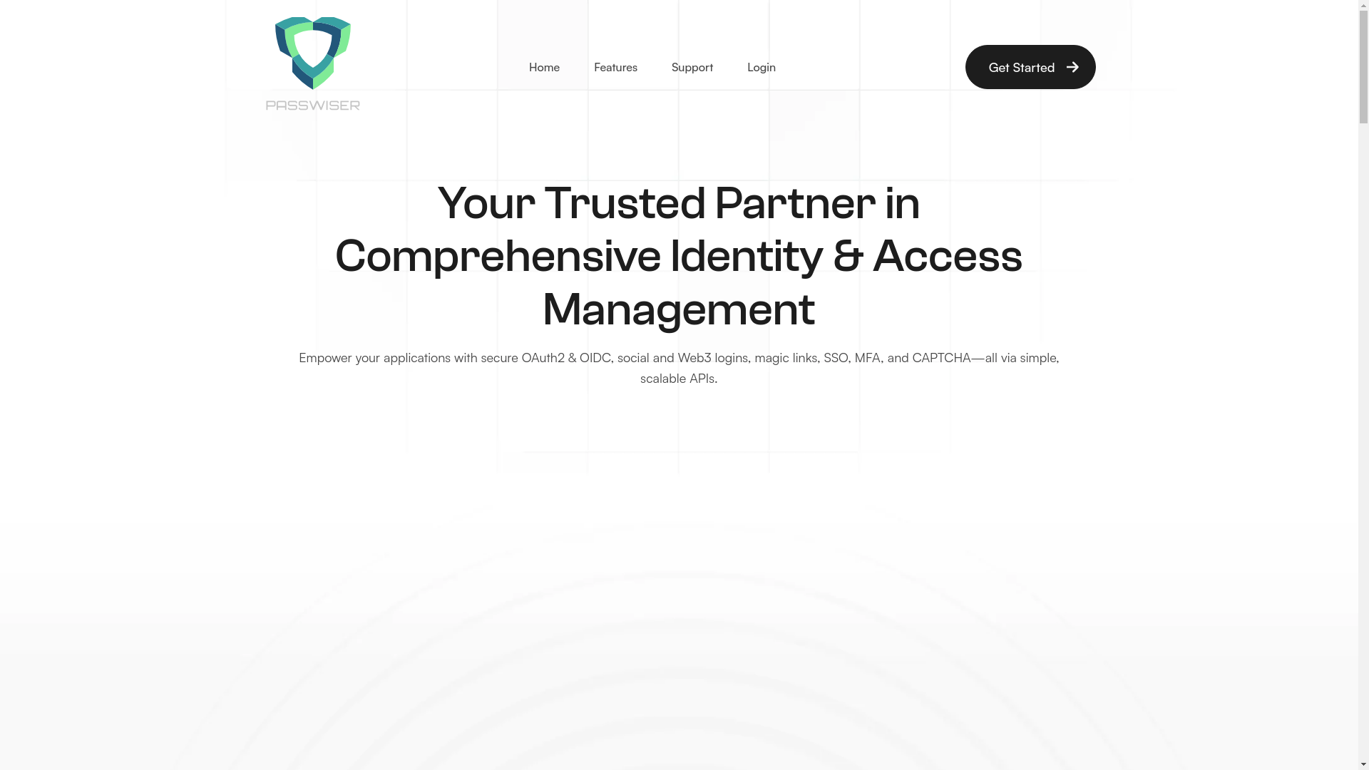 website screenshot of https://passwiser-website.pages.dev/