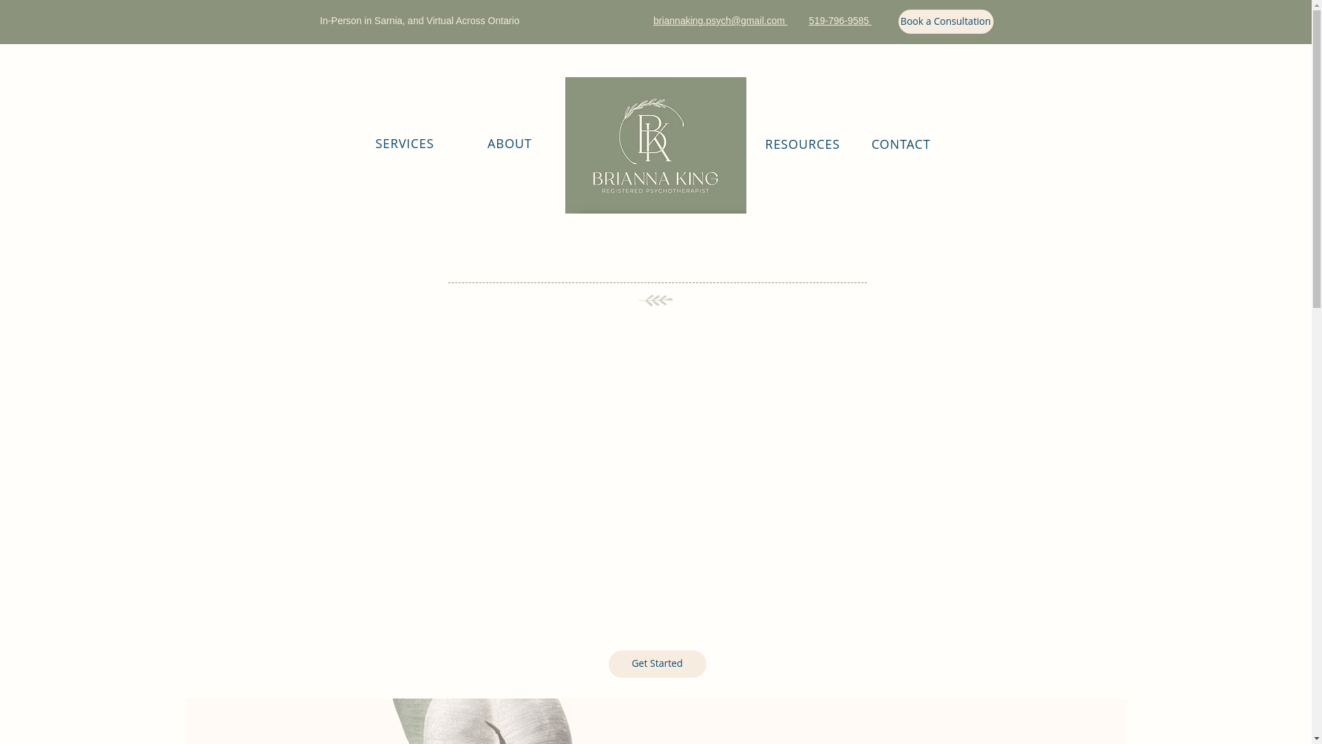 website screenshot of https://bluecoastpsychotherapy.ca/