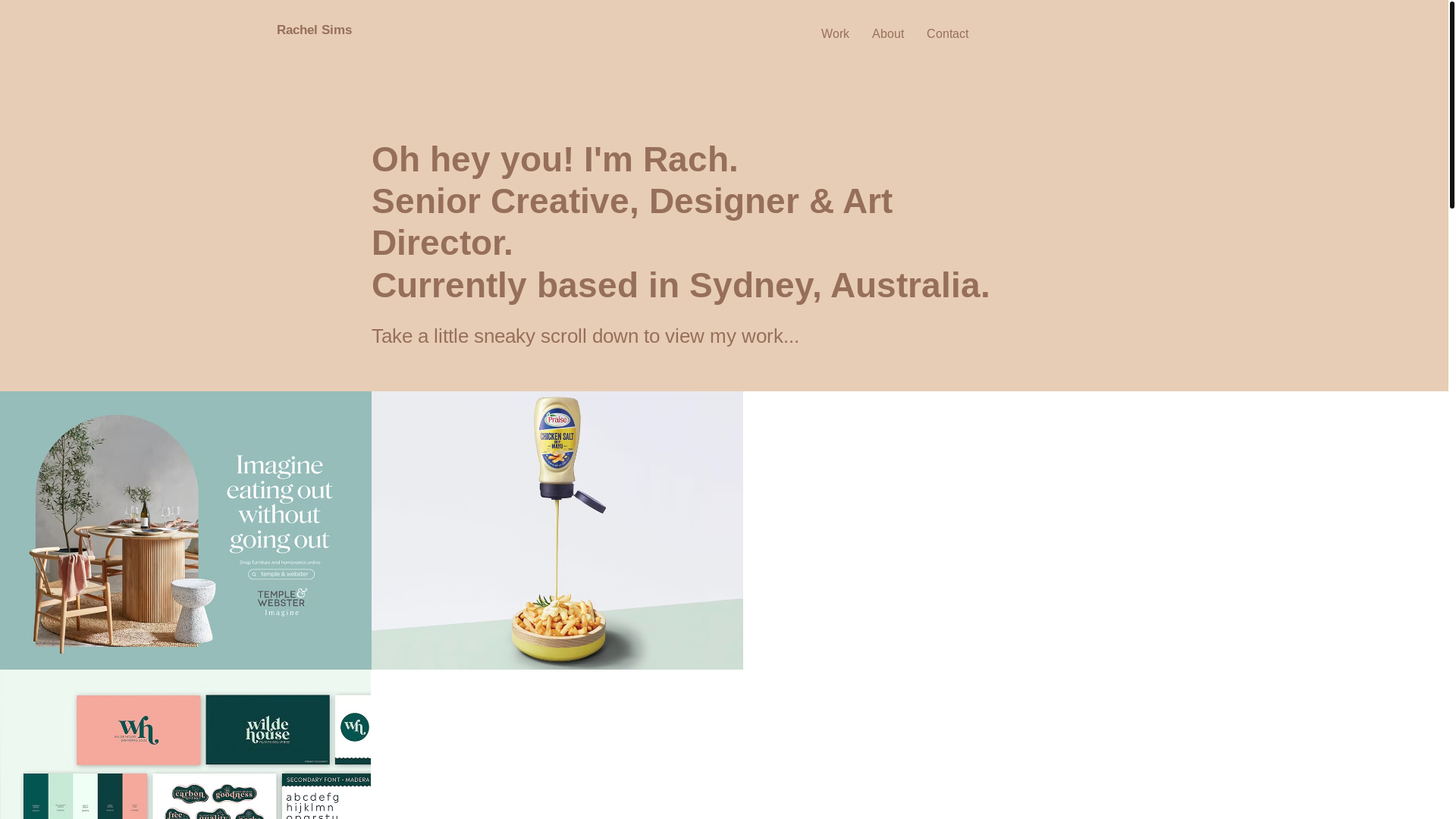 website screenshot of https://rachel-sims.com/
