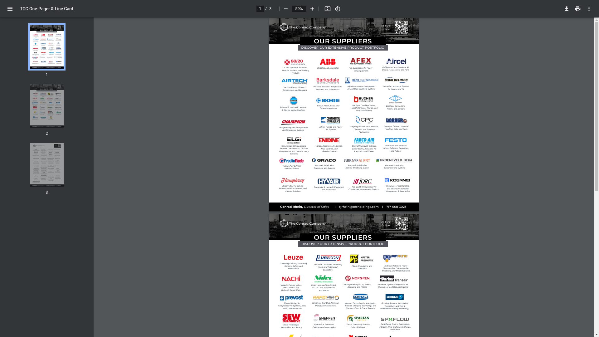 website screenshot of https://cdn.pennair.com/media/2023/08/TCC-Line-Card_Rev.-Aug-2023.pdf