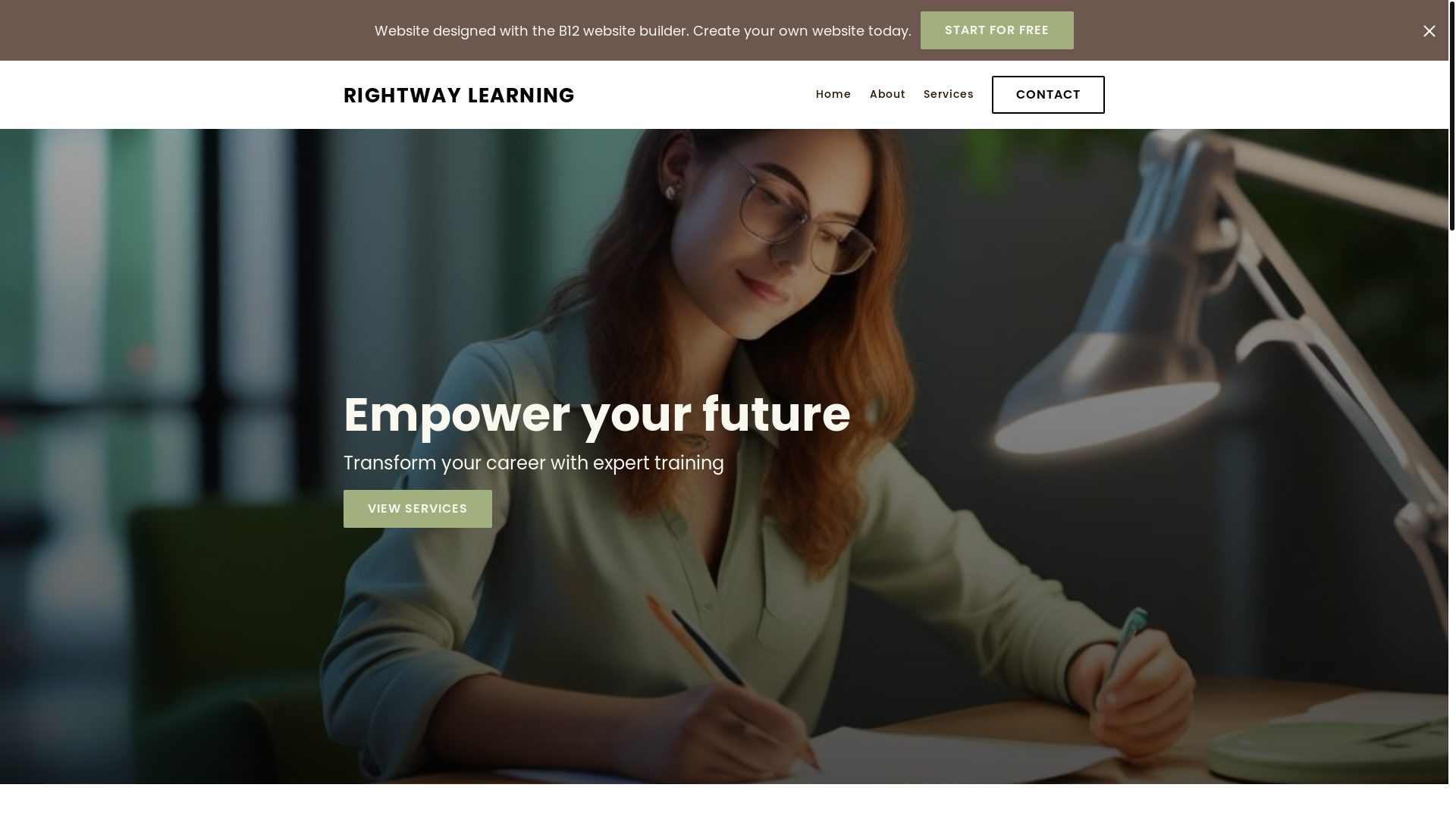 website screenshot of https://rightwaylearning.in/