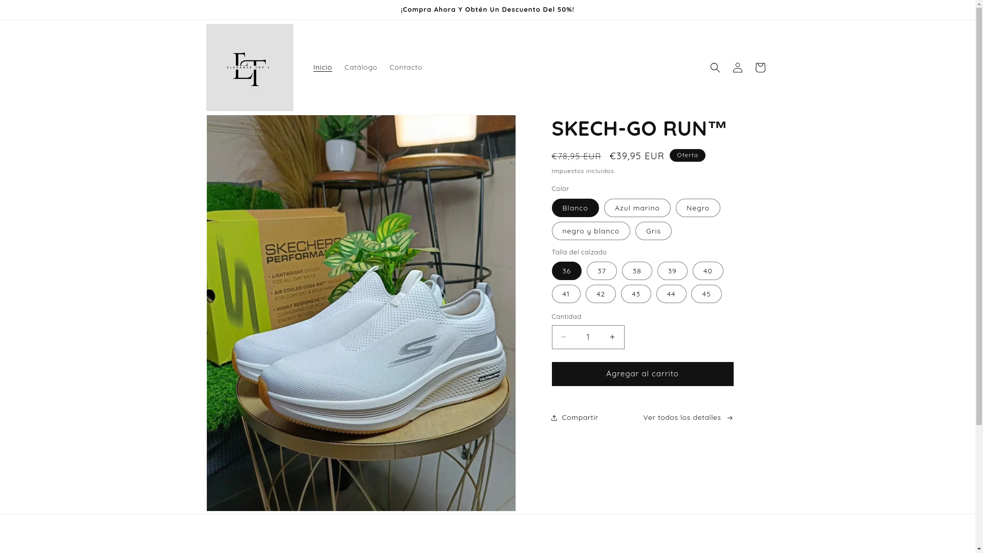 website screenshot of https://elegancetop.store/
