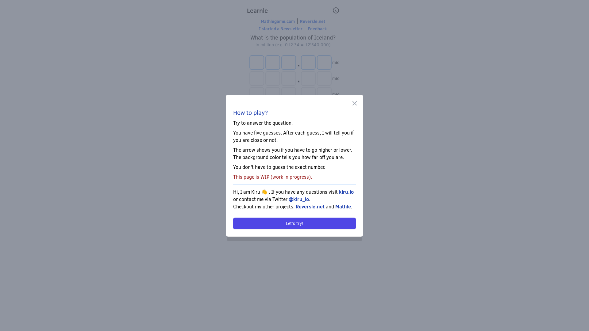 website screenshot of https://learnle.pages.dev/