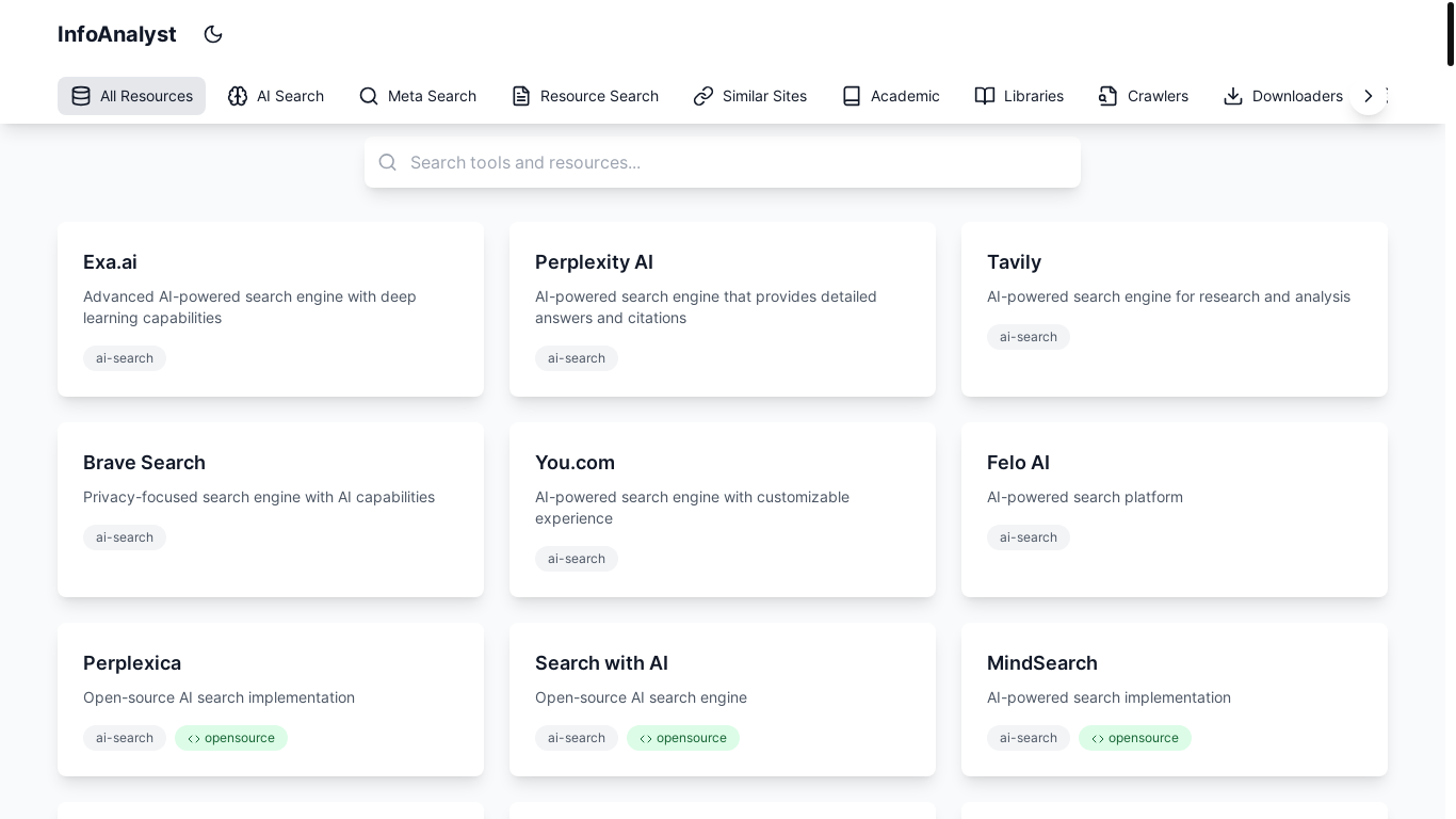 website screenshot of https://iadirectory-simple.pages.dev/