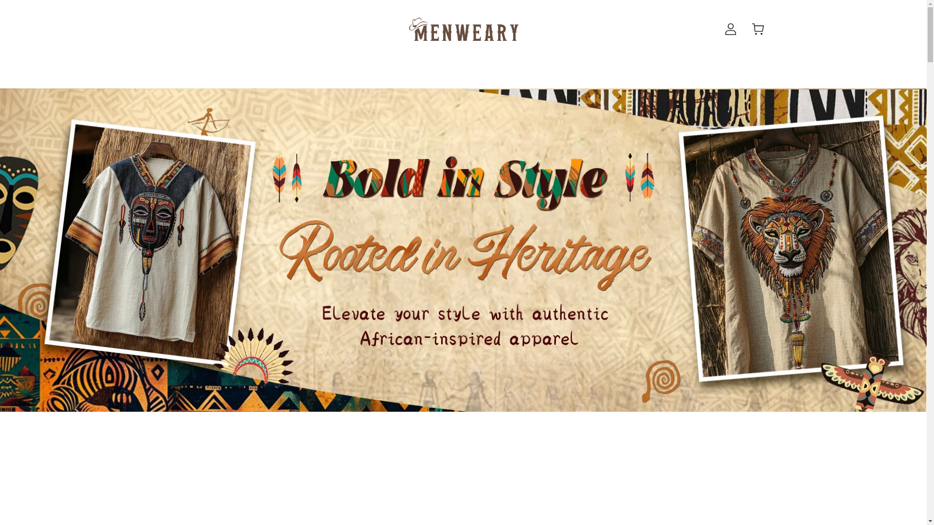 website screenshot of https://www.menweary.com/