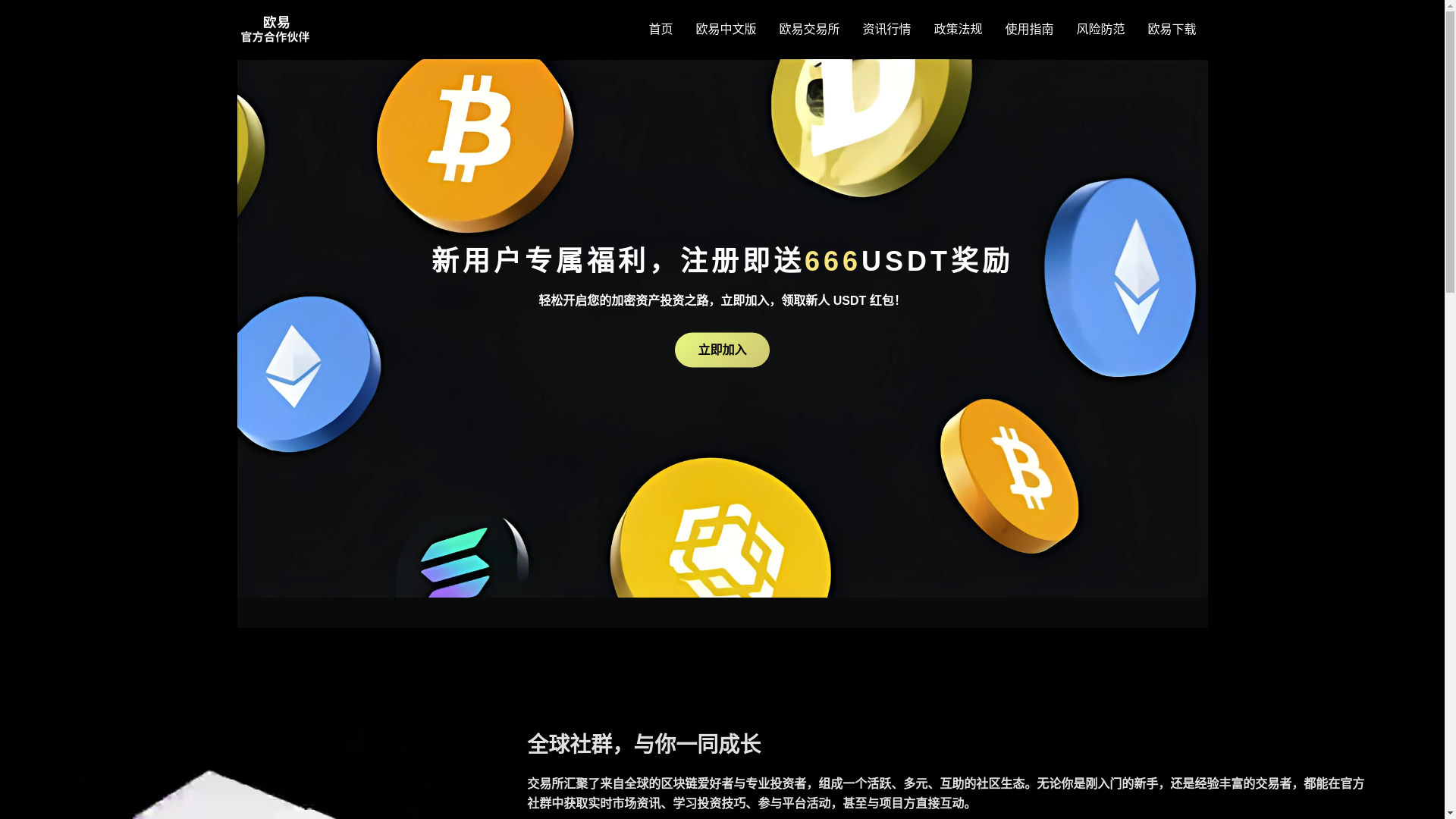 website screenshot of https://ev-okex.net/