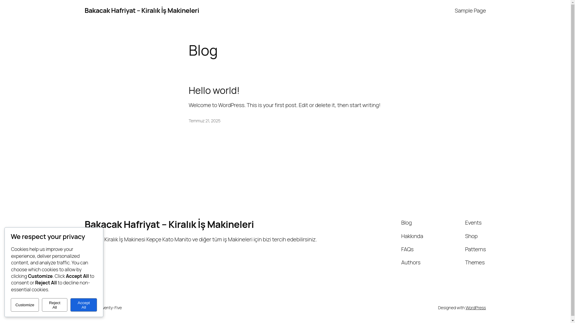 website screenshot of https://bakacakhafriyat.com/