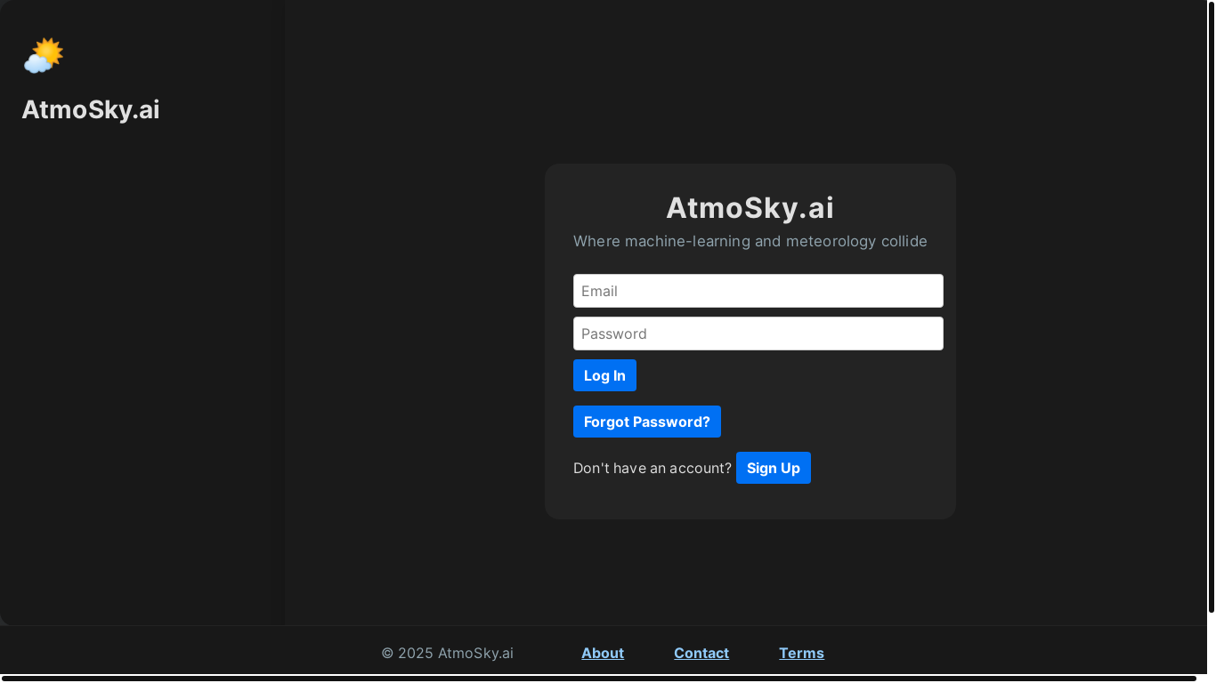 website screenshot of https://atmoskyai.com/