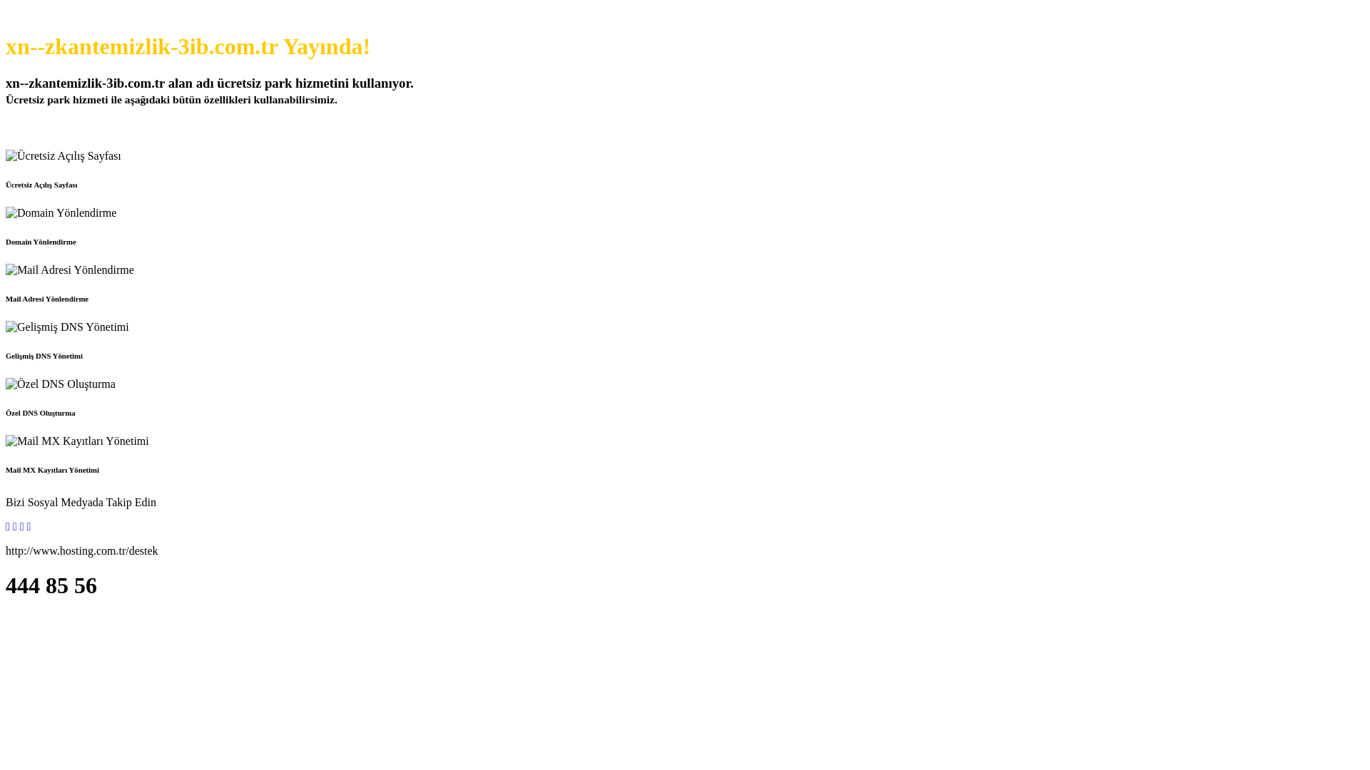 website screenshot of https://xn--zkantemizlik-3ib.com.tr/