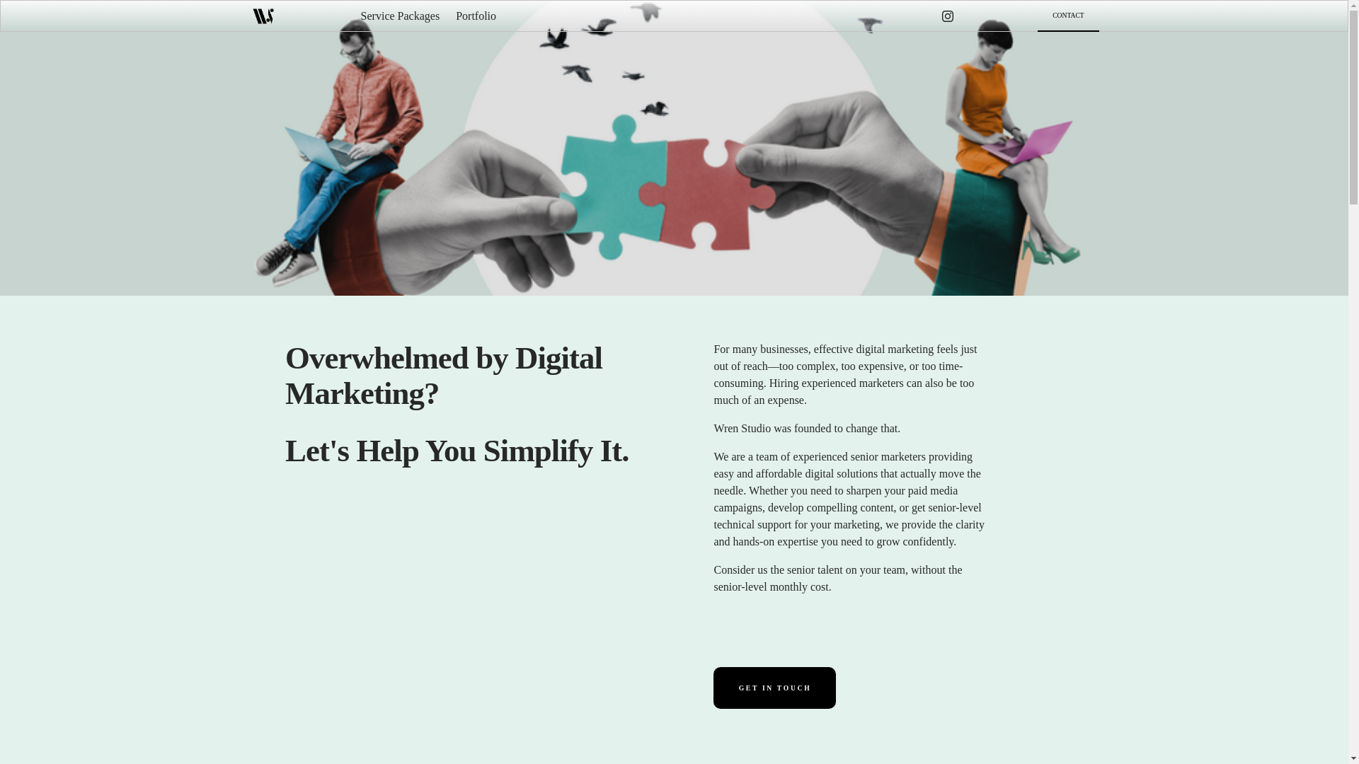 website screenshot of https://wrenstudio.io/