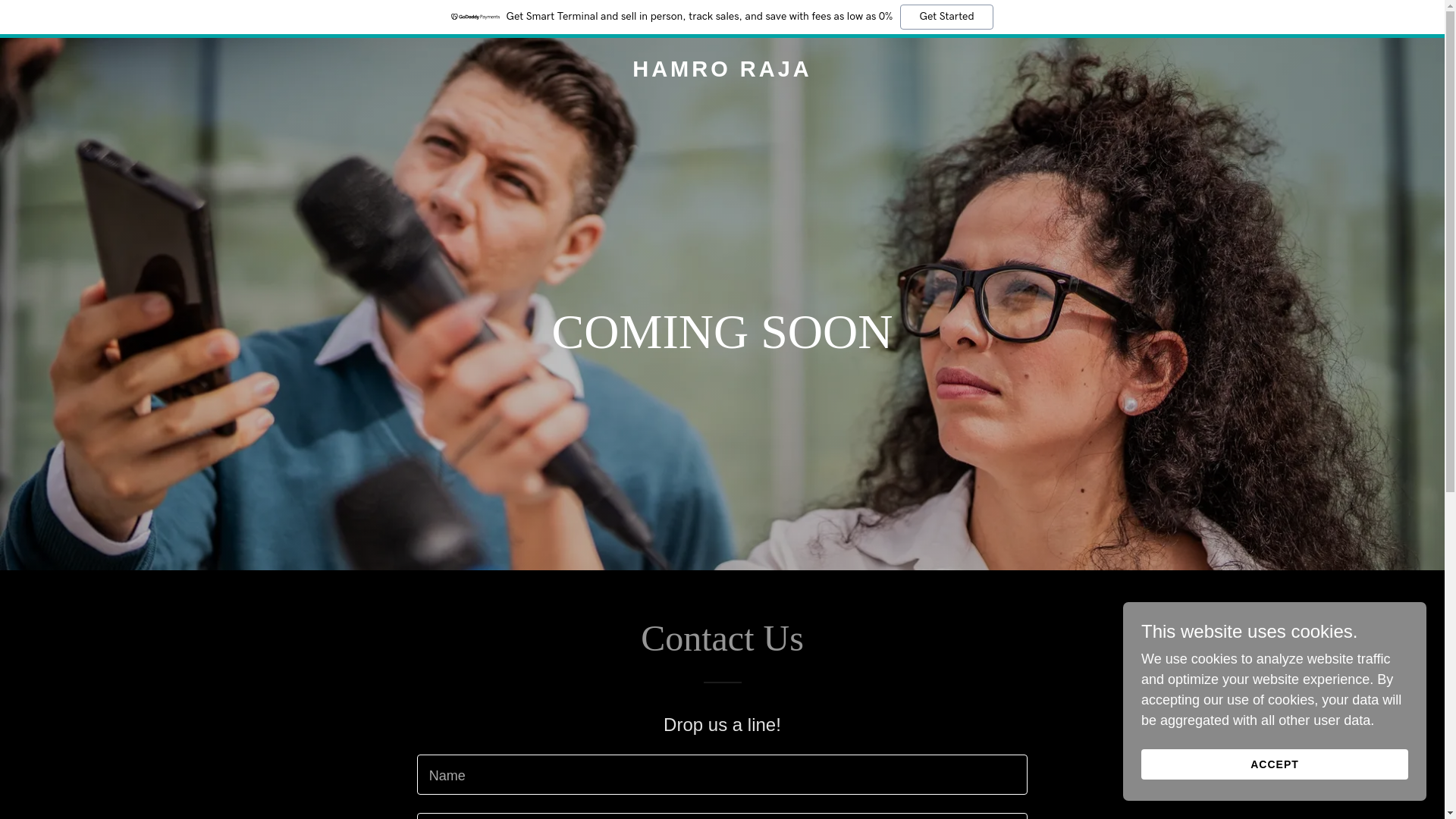website screenshot of https://hamroraja.com/