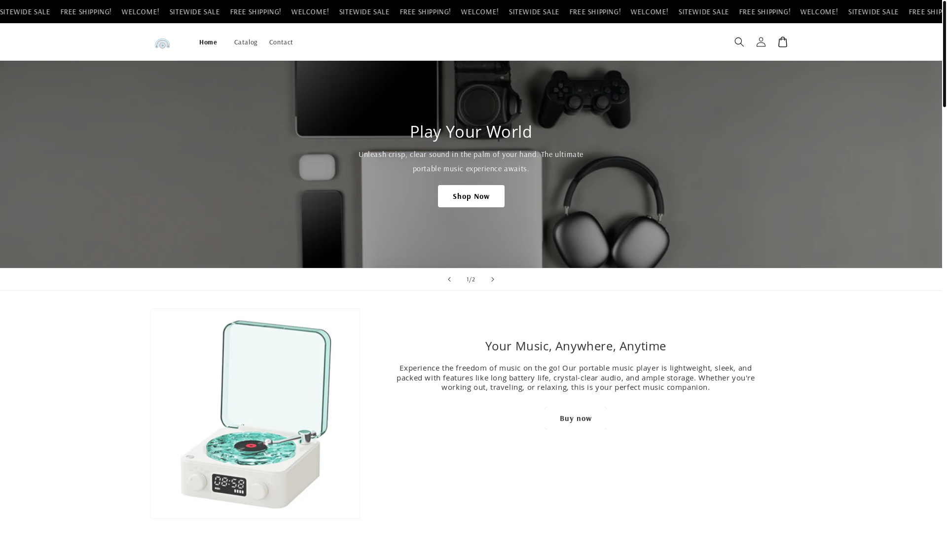 website screenshot of https://vessu.store/