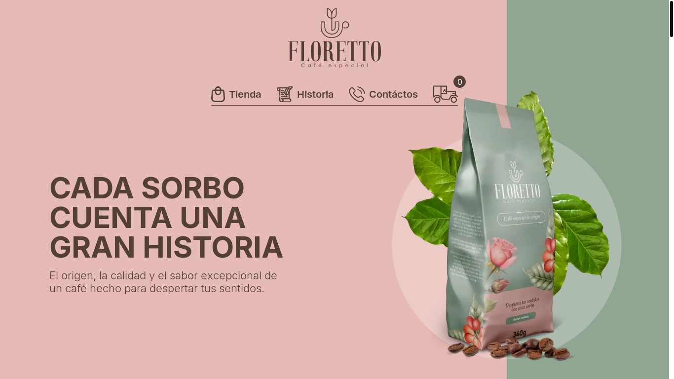 website screenshot of https://floreycafe-web.pages.dev/