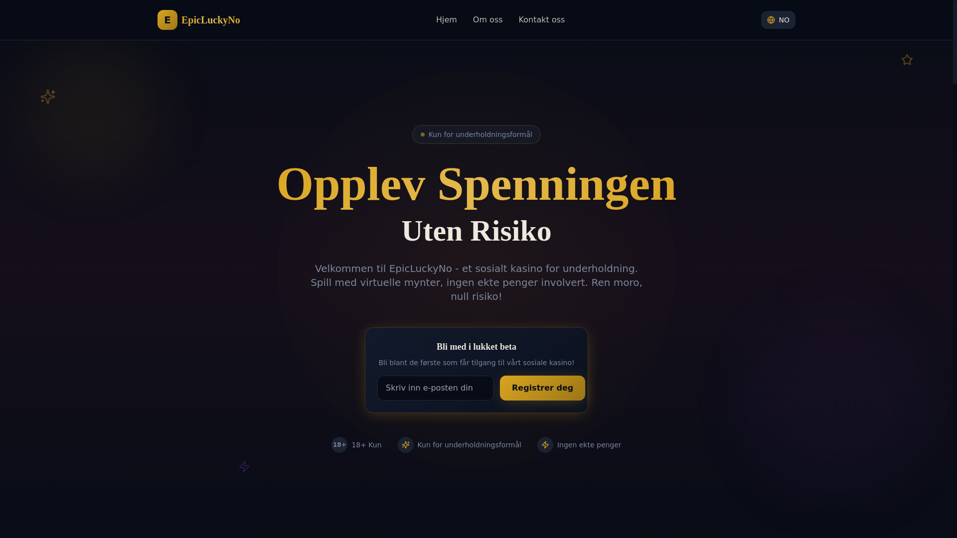 website screenshot of https://epicluckyno.site/