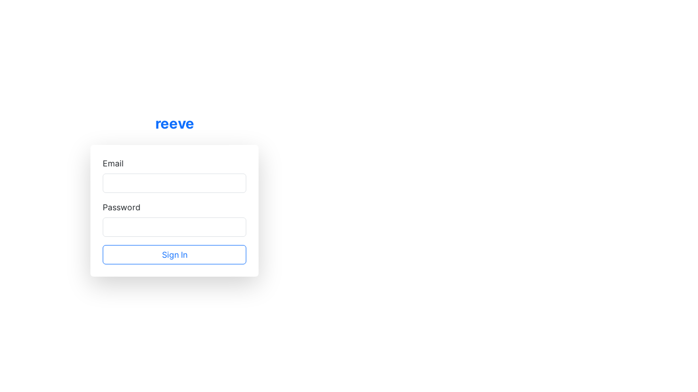 website screenshot of https://reeve-frontend-demo.pages.dev/