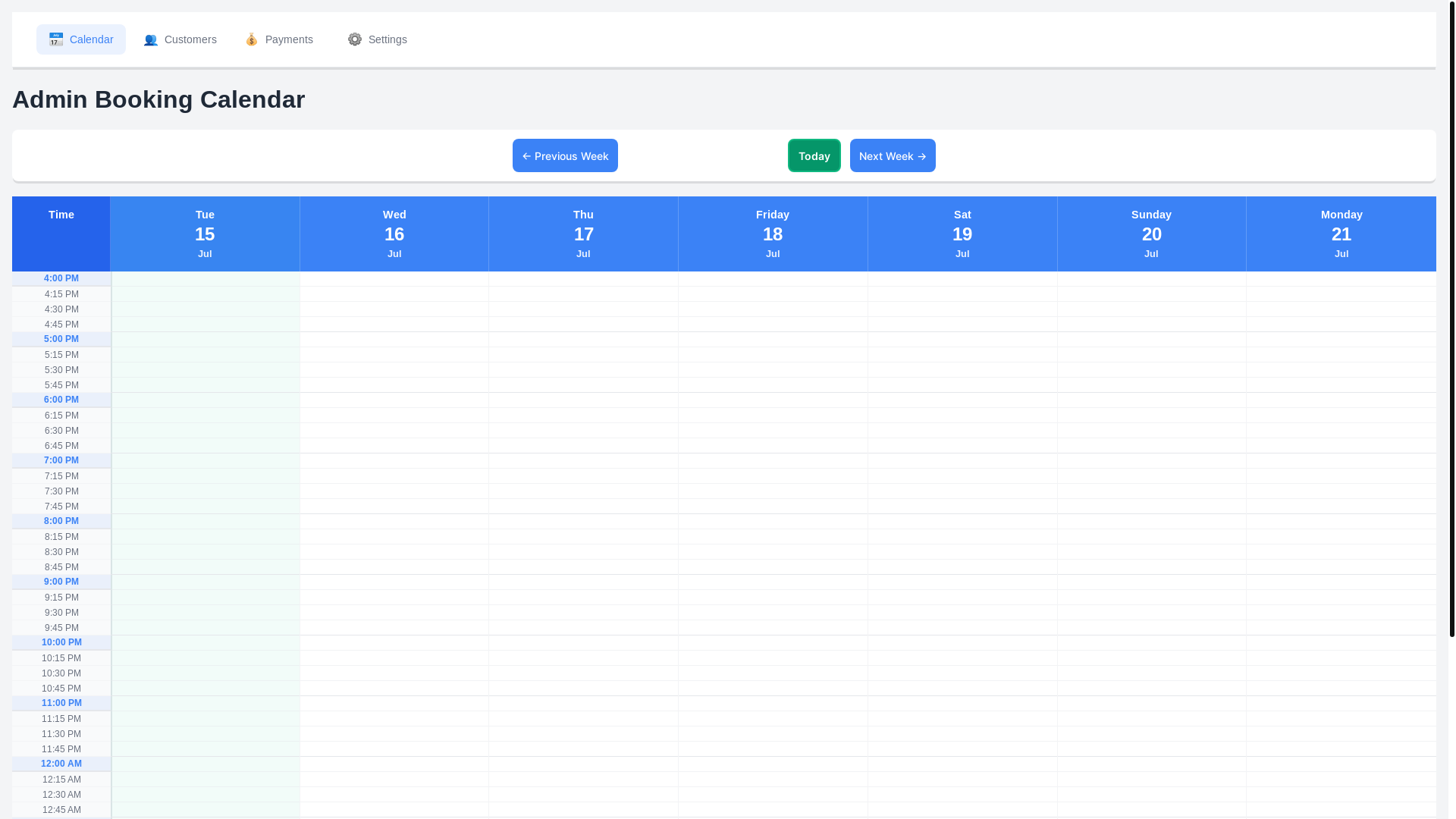 website screenshot of https://pitch-booking-system.pages.dev/