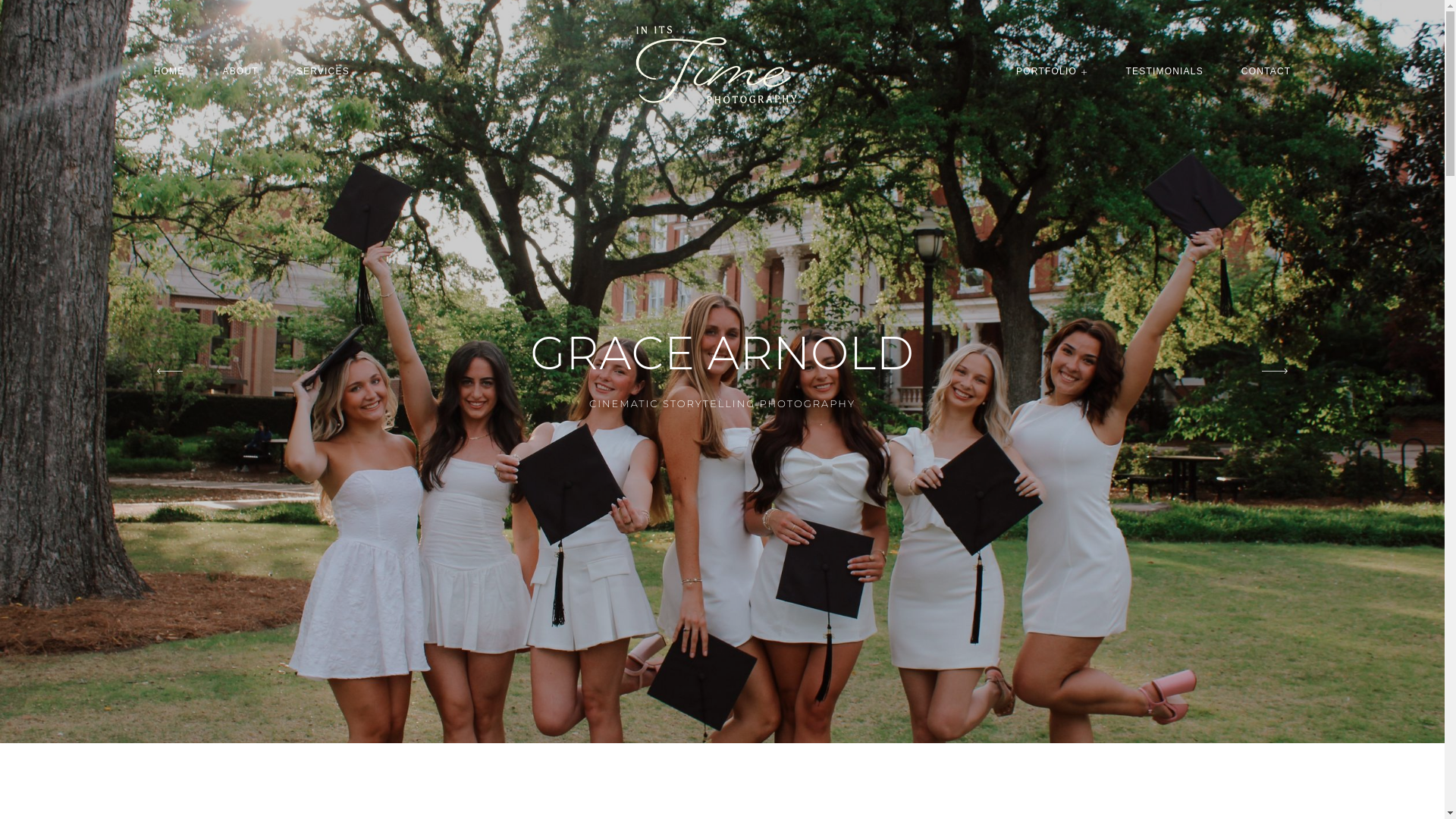 website screenshot of https://initstimephotography.com/