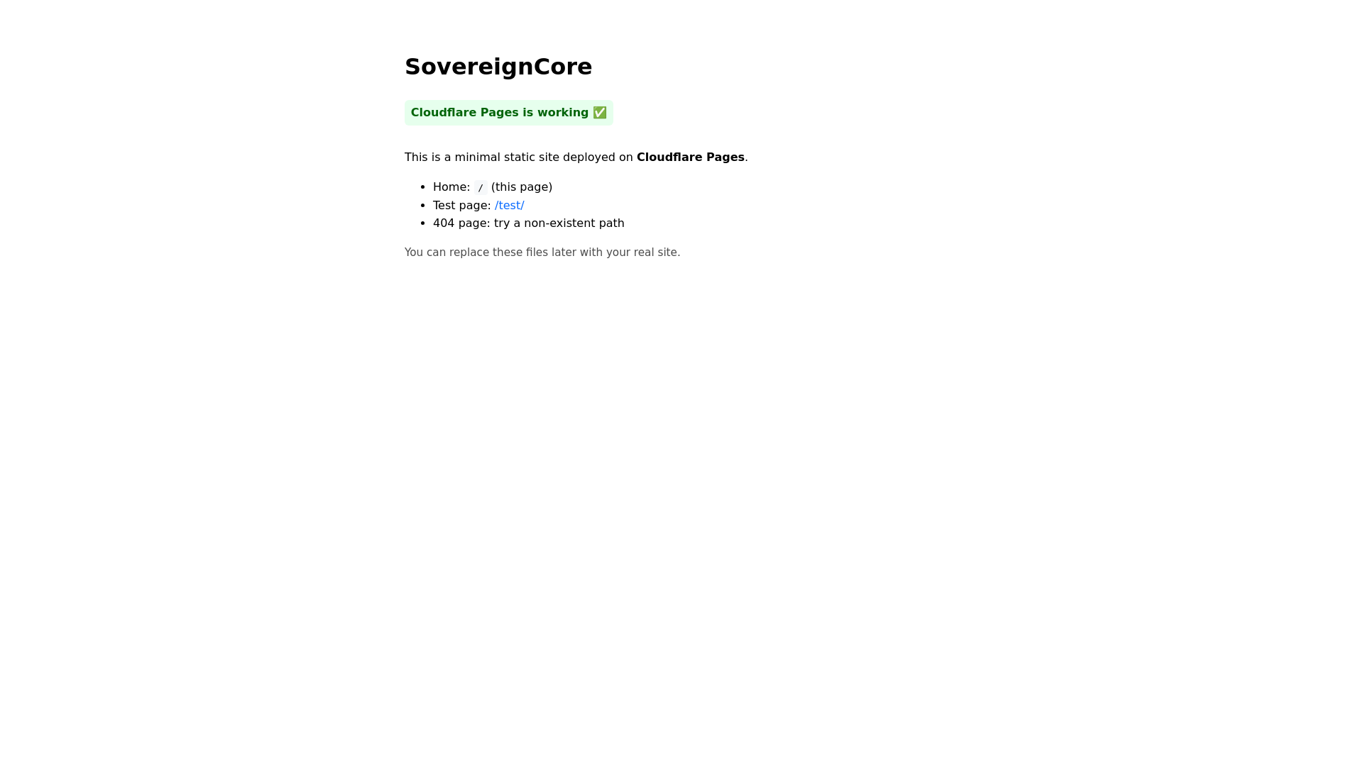 website screenshot of https://sovereigncore-site.pages.dev/
