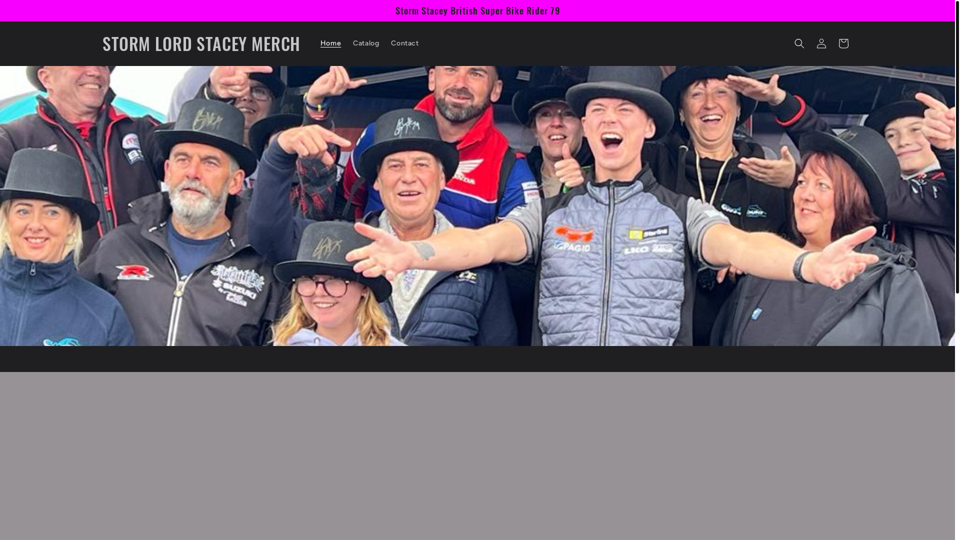 website screenshot of https://stormstacey.shop/