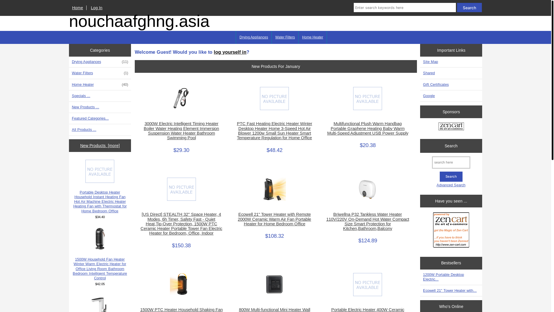 website screenshot of https://nouchaafghng.asia/