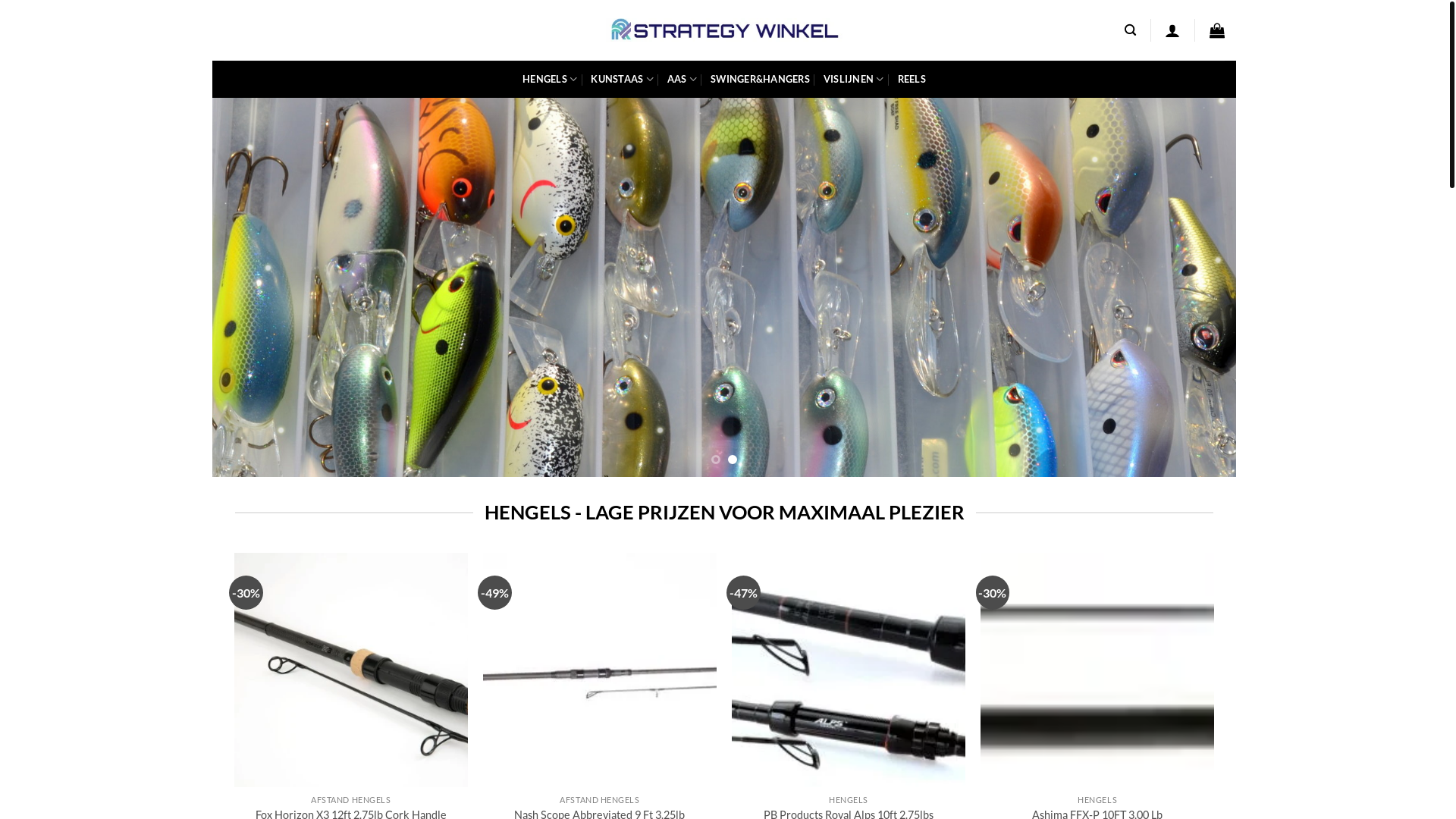 website screenshot of https://sterkehengels.com/