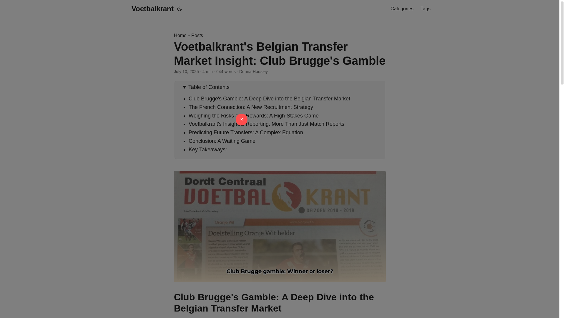website screenshot of https://voetbalkrant.pages.dev/