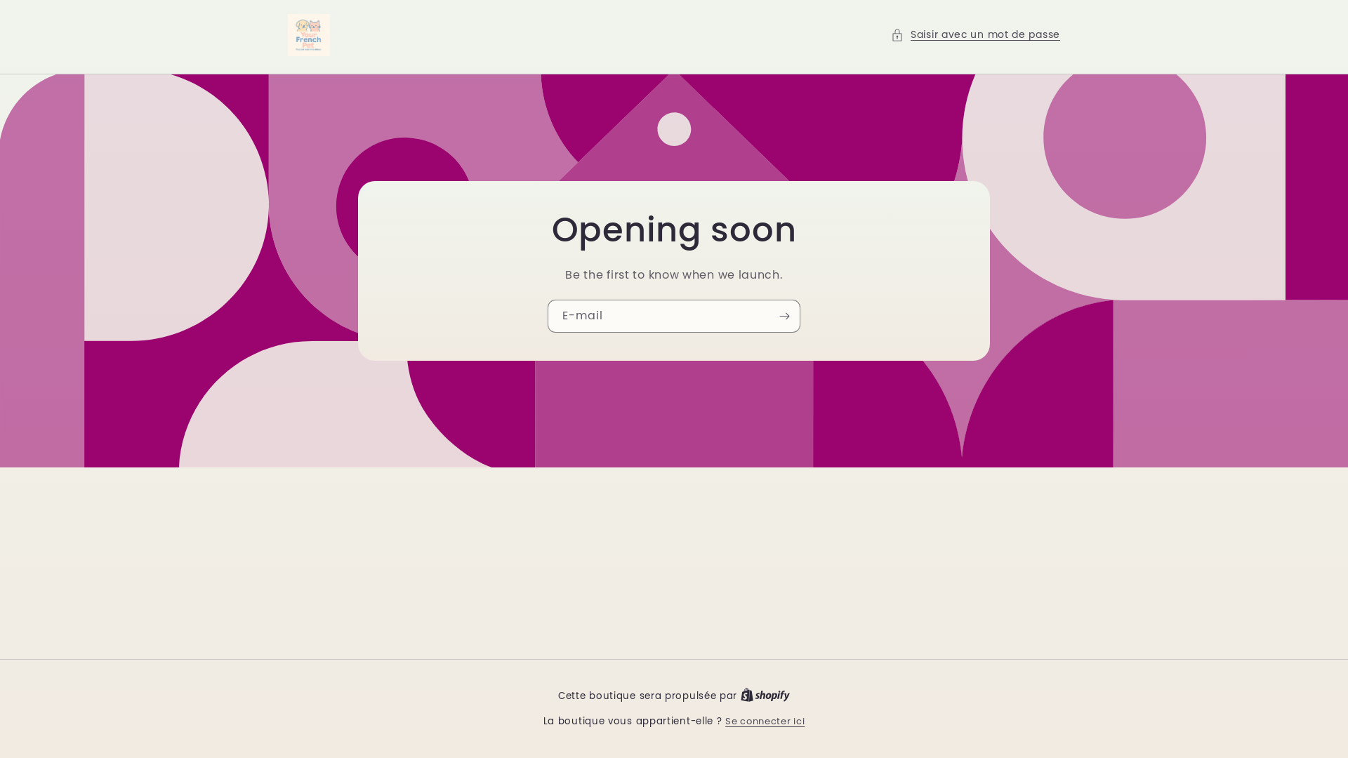 website screenshot of https://yourfrenchpet.com/
