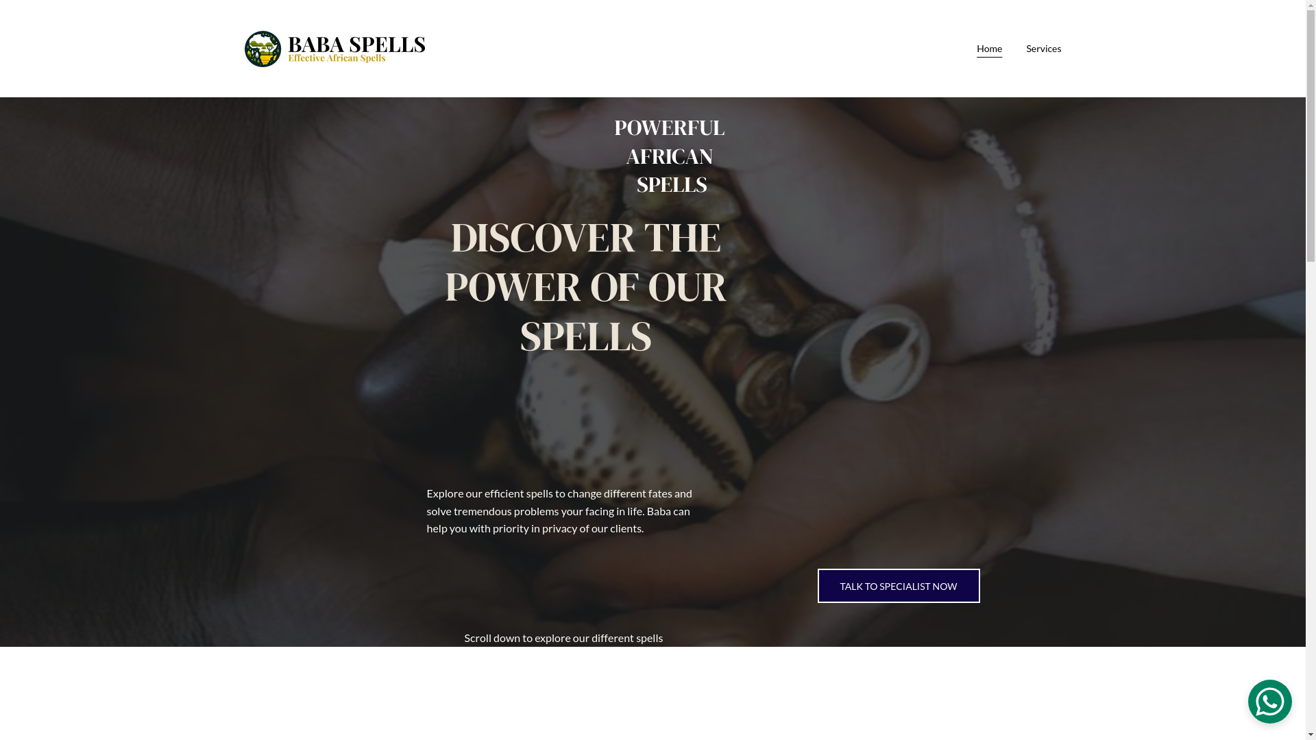 website screenshot of https://chiefmatovuspells.com/