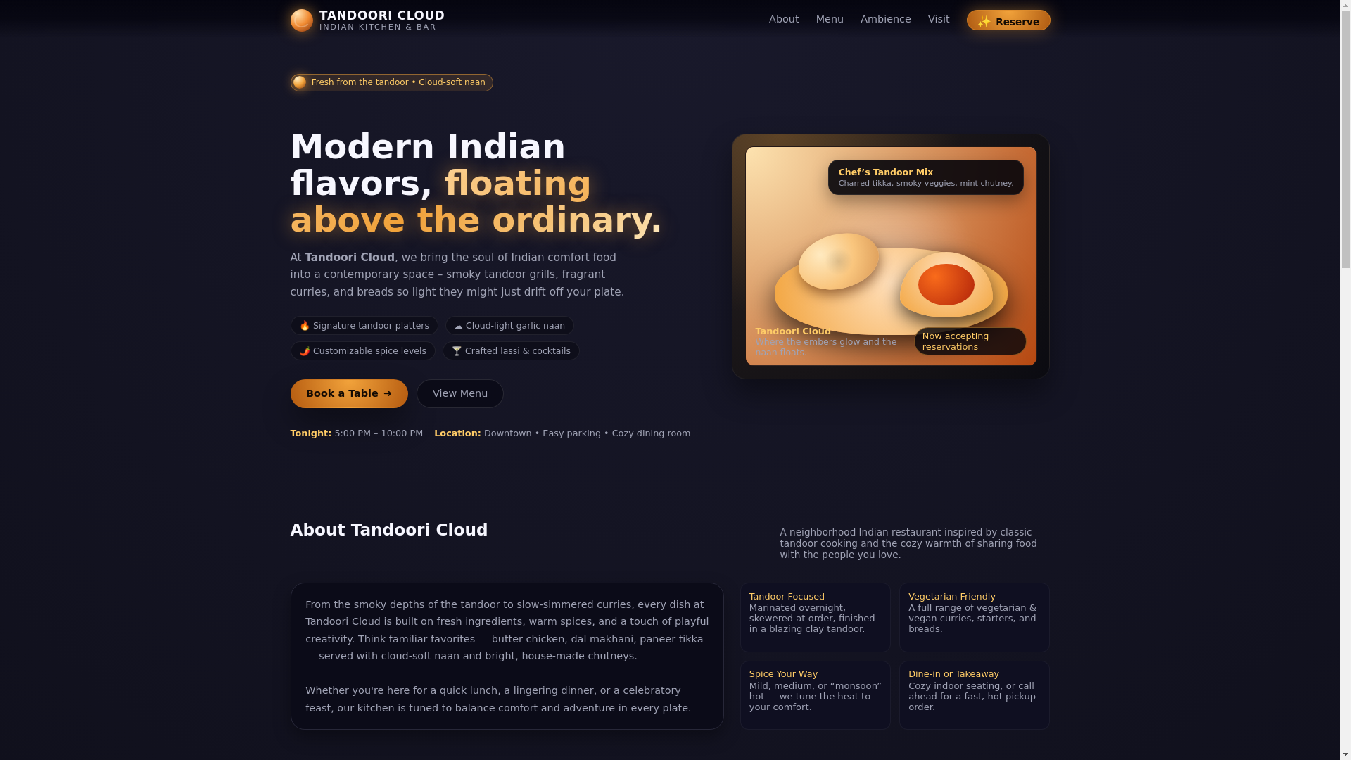 website screenshot of https://tandoori-cloud-site.pages.dev/
