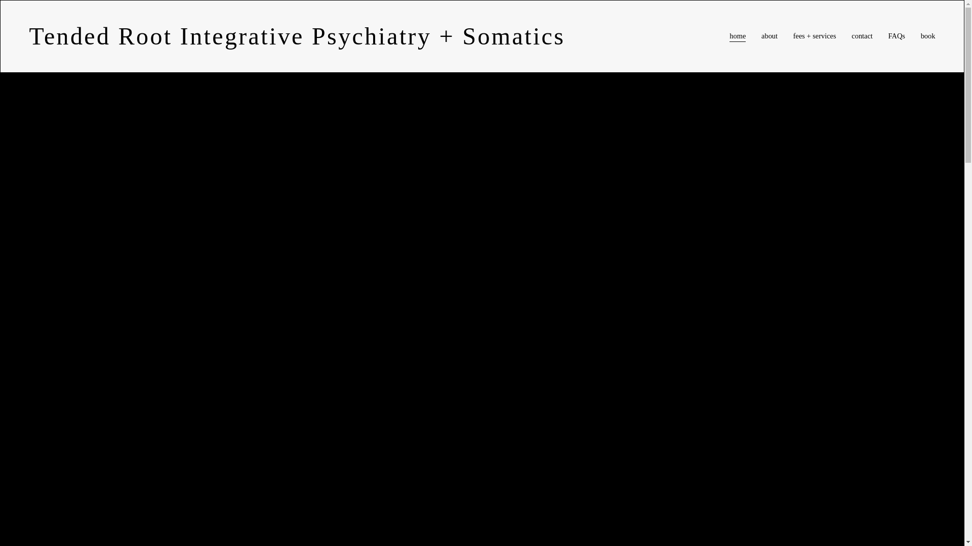 website screenshot of https://tendedrootsomatics.com/