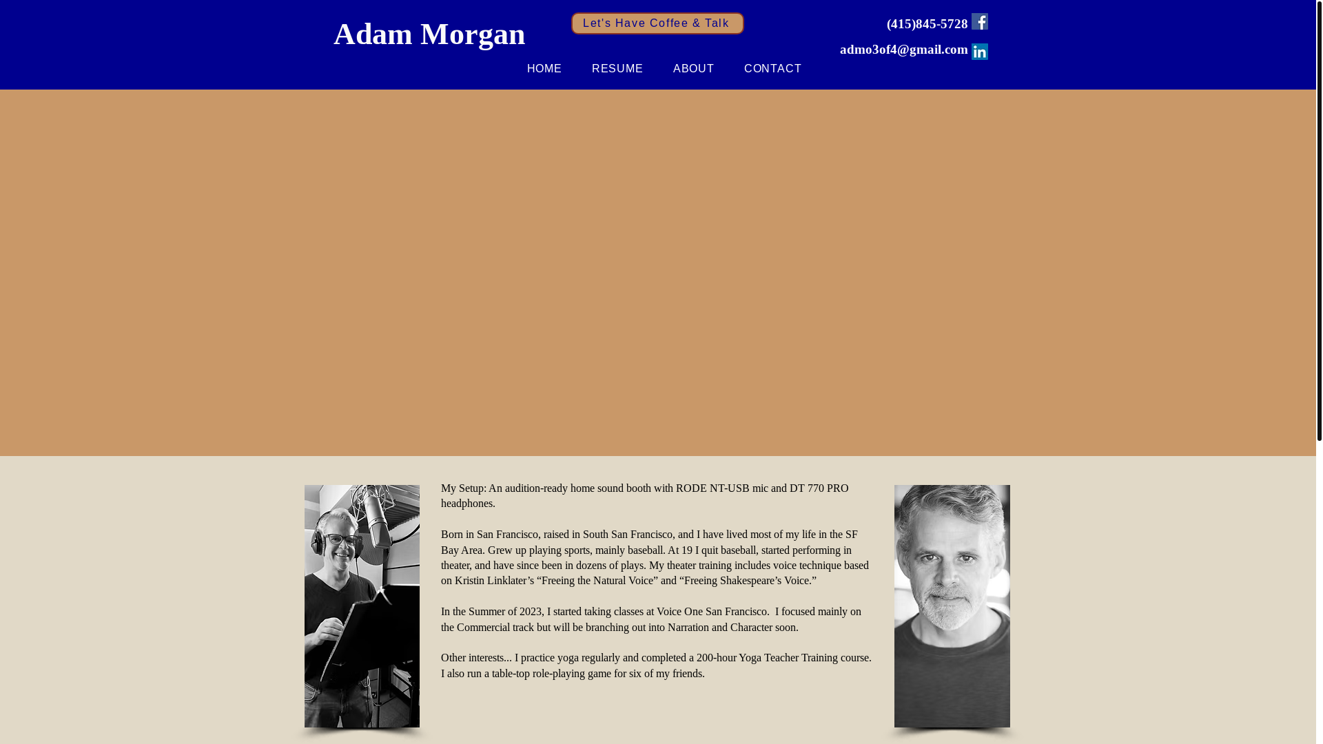 website screenshot of https://adammorganvo.com/