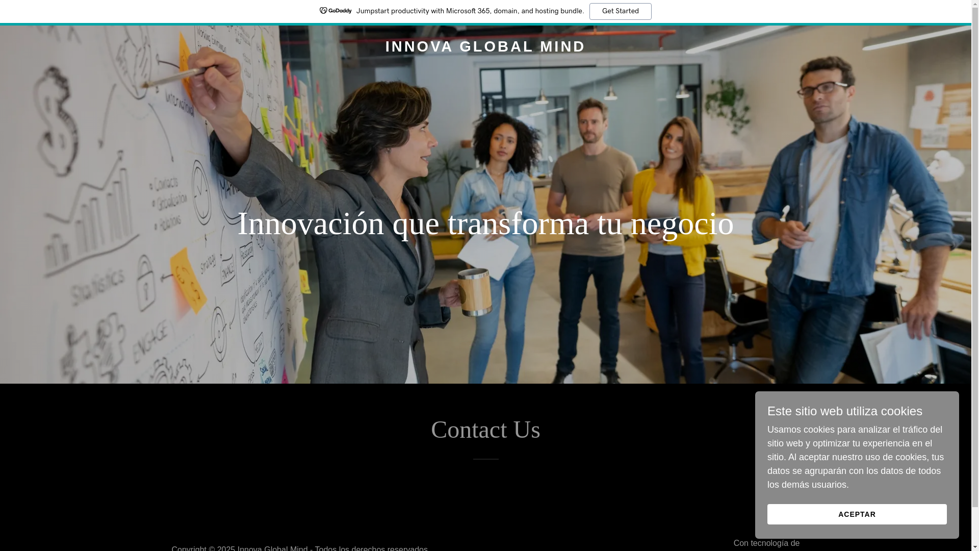 website screenshot of https://innovaglobalmind.com/