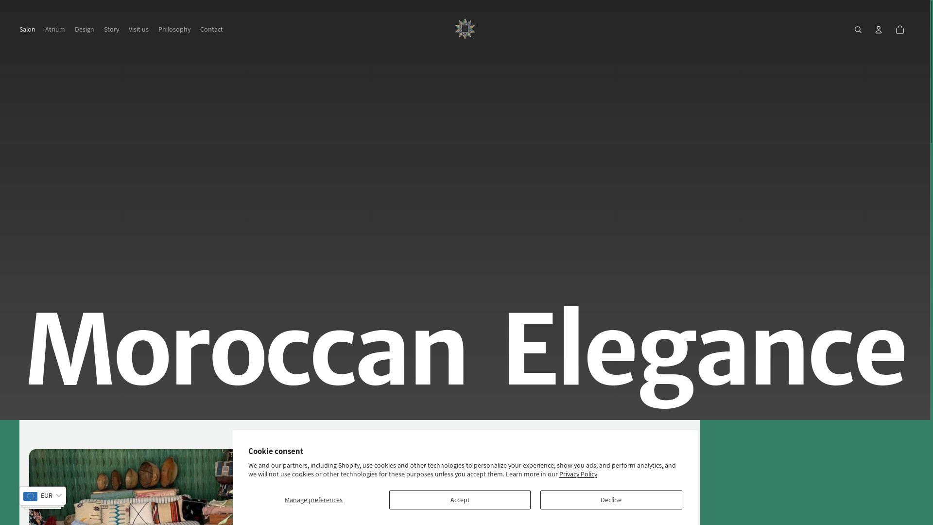 website screenshot of https://maisonmoulakim.shop/