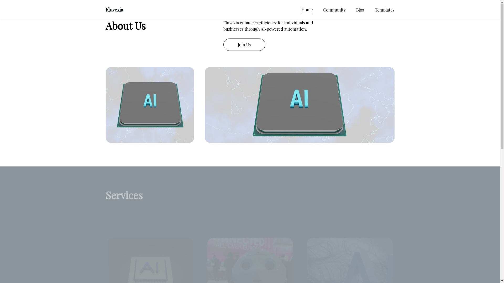 website screenshot of https://fluvexia.com/