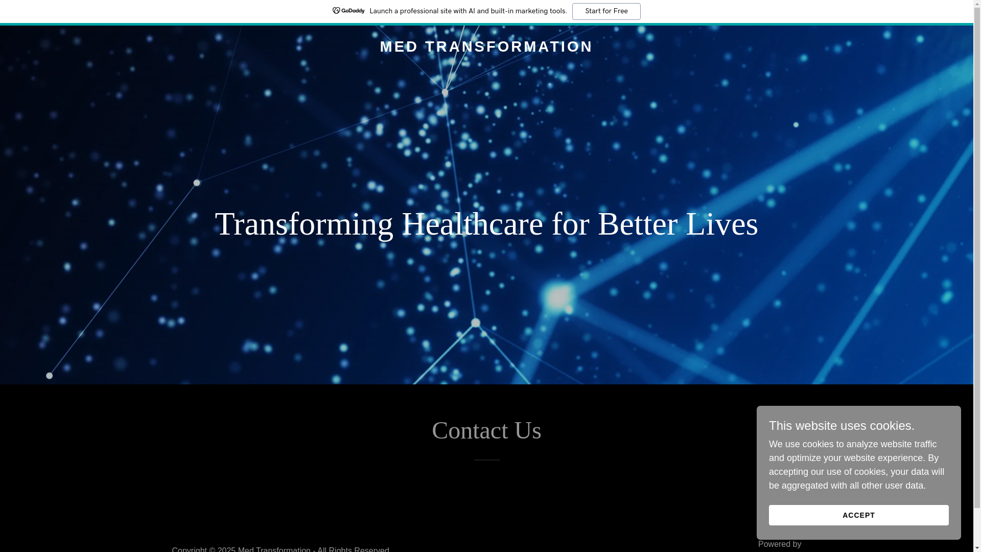 website screenshot of https://medtransformation.com/