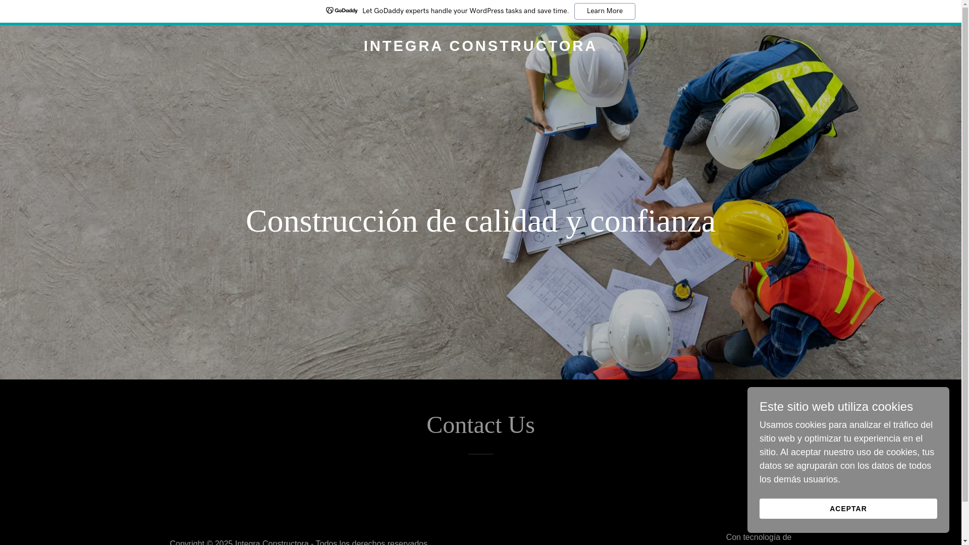website screenshot of https://integraconstructora.online/