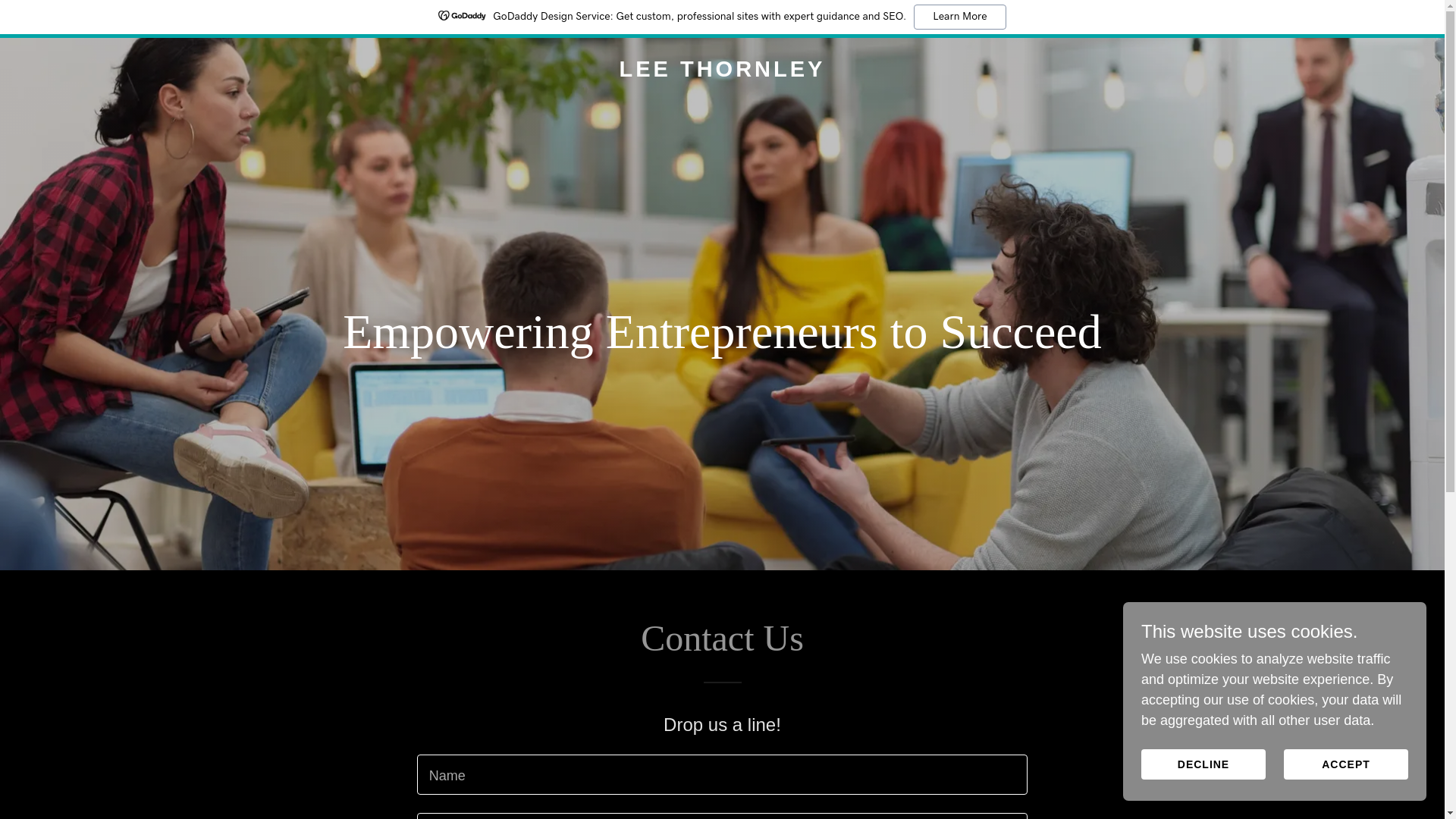 website screenshot of https://leethornley.co.uk/