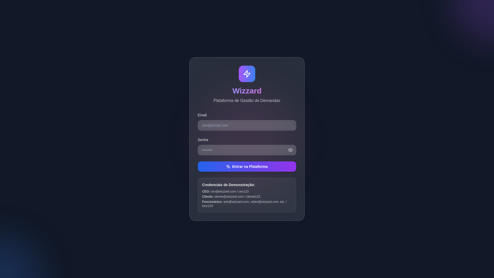 website screenshot of https://wizzardagendas.com.br/