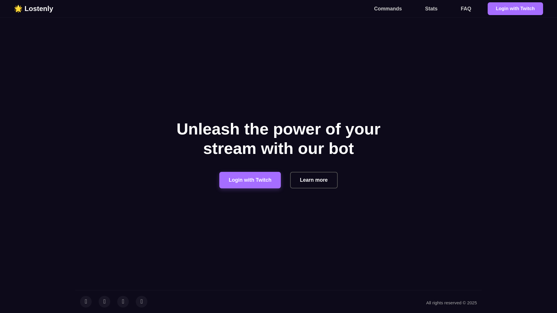 website screenshot of https://lostenly.pages.dev/