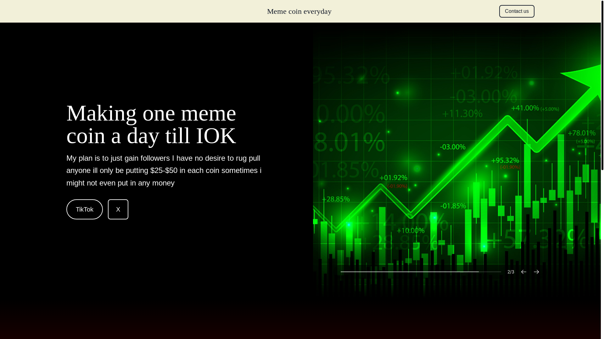 website screenshot of https://memecasheveryday.com/
