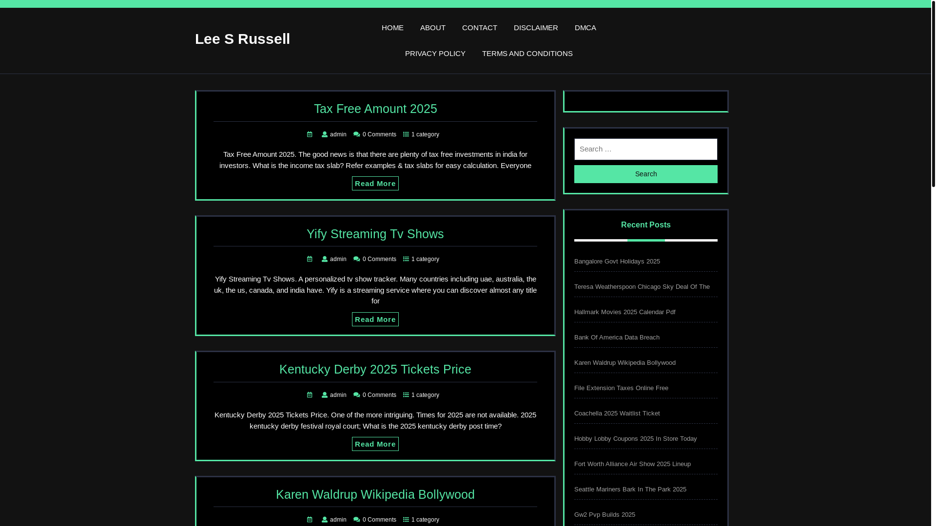 website screenshot of https://leesrusselle.pages.dev/