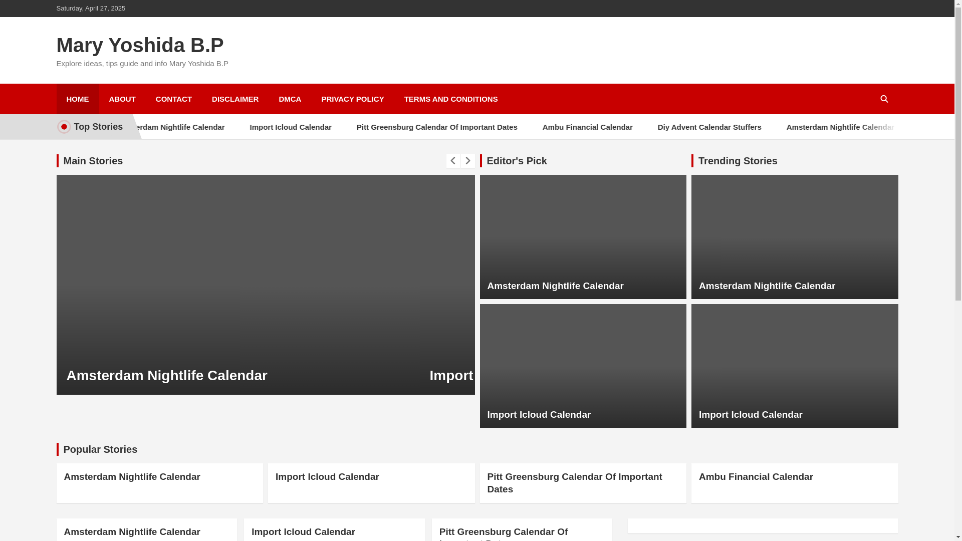 website screenshot of https://maryyoshidabp.pages.dev/